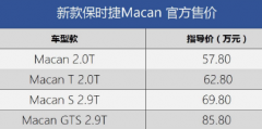 保时捷macan2023新款落地价全款落地57.6万左右